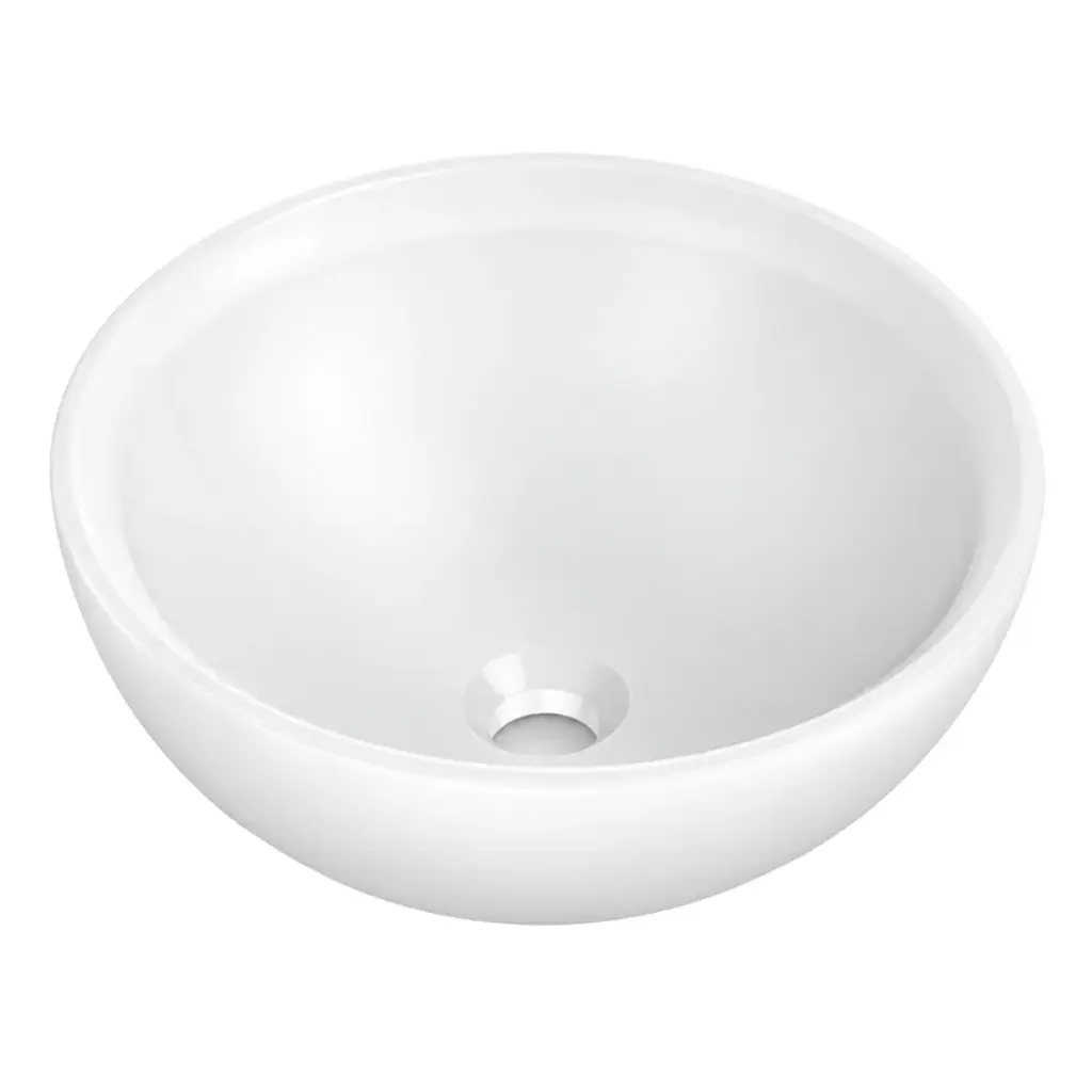LAVAMANOS REDONDO DE SOBREPONER 38 CM X 18 CM PERLA REF. ROLAV9957 / 123077 MARCA ROCA