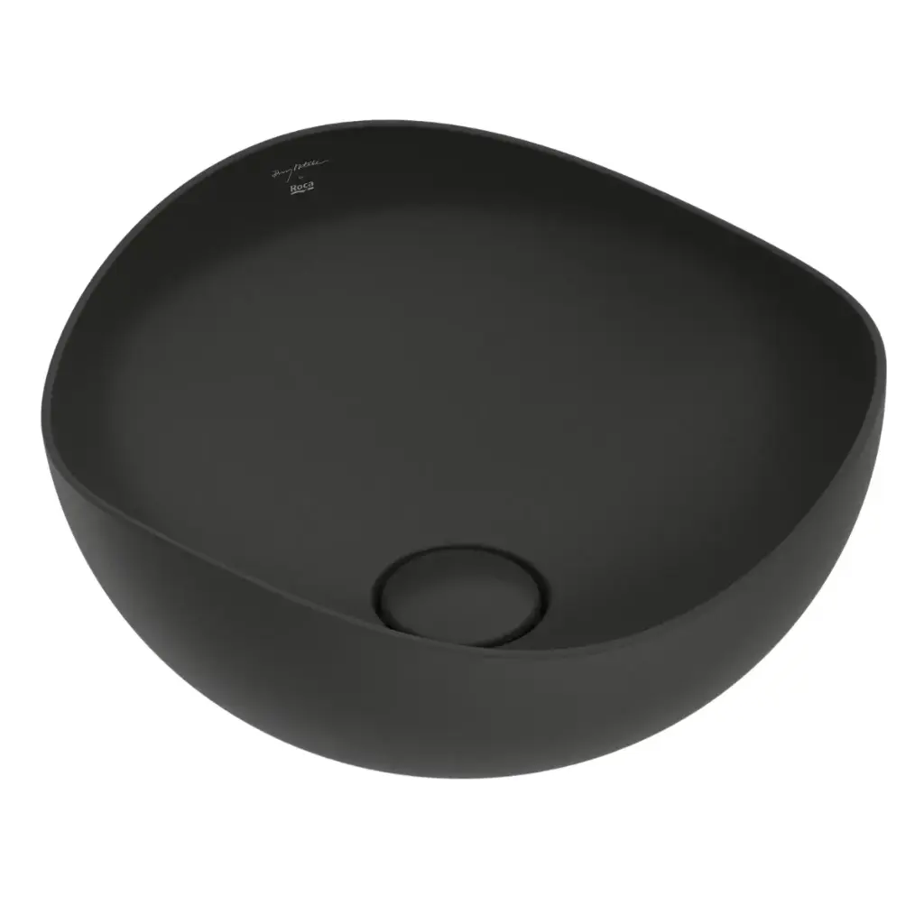 LAVAMANOS OVALADO DE SOBREPONER 37,5 CM RUY OHTAQUE APOYO ONIX REF. ROLAV9963 / 132970 ROCA