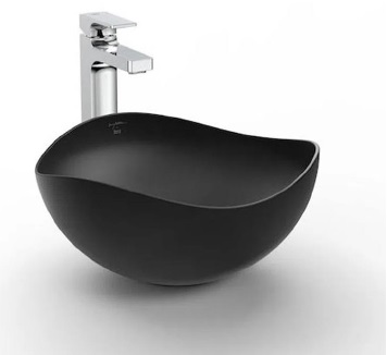 LAVAMANOS OVALADO DE SOBREPONER 37,5 CM RUY OHTAQUE APOYO ONIX REF. ROLAV9963 / 132970 ROCA