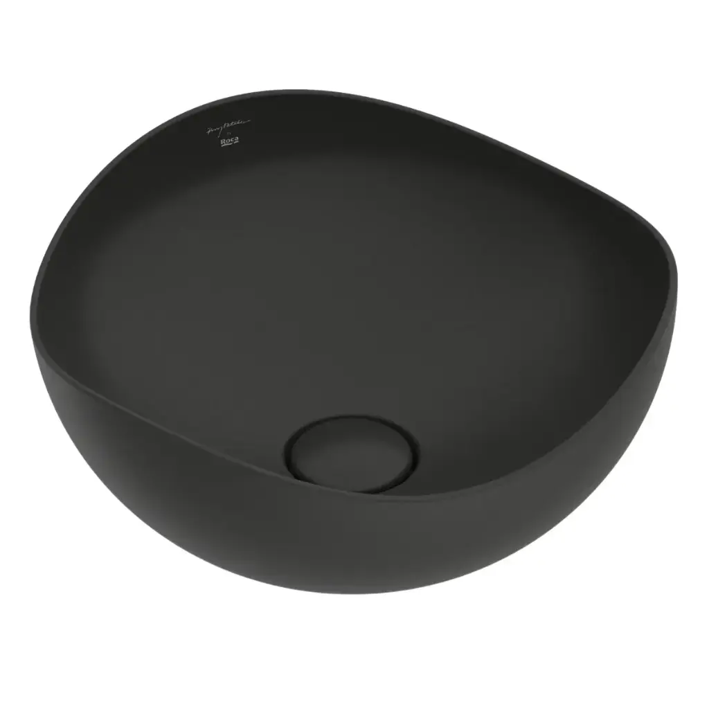 LAVAMANOS OVALADO DE SOBREPONER 37,5 CM RUY OHTAQUE NOIR / NEGRO MATE REF. ROLAV9968 / 145574 ROCA