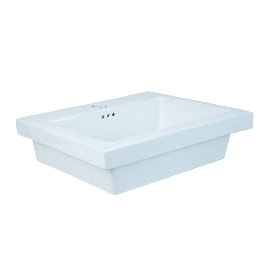 LAVAMANO CUADRADO SOBRE TOPE BIANCO 54 CM X 49 CM X 18 CM BLANCO REF. 3100011EZ MARCA TORRENTI
