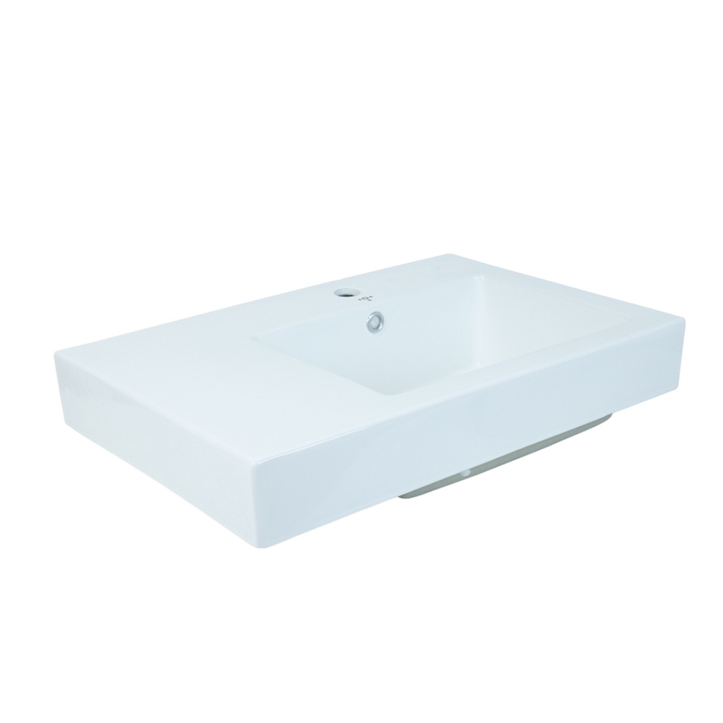 LAVAMANO CUADRADO SOBRE TOPE ROMANI 60 CM X 45 CM X 20 CM BLANCO REF. 3100013EZ MARCA TORRENTI