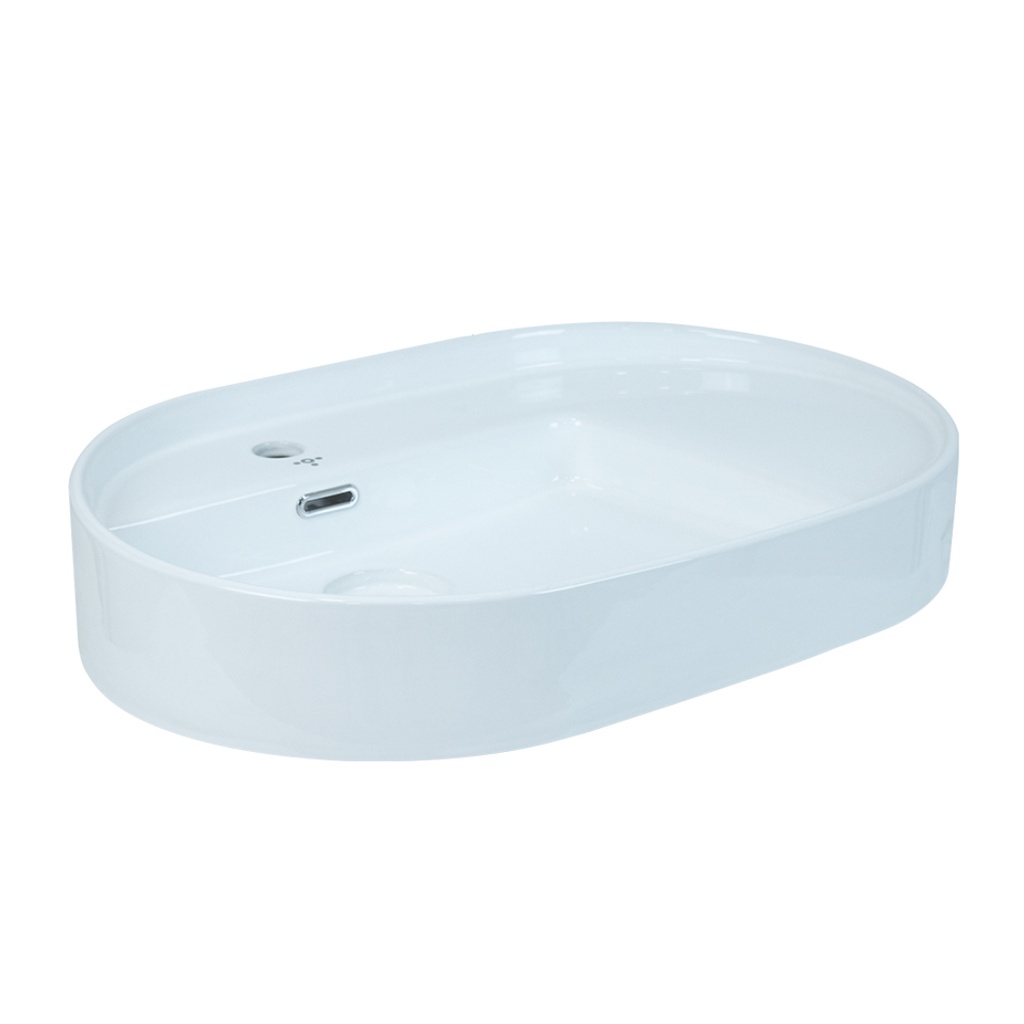 LAVAMANO OVALADO SOBRE TOPE VAGLI 74 CM X 46 CM X 18 CM BLANCO REF. 3100100EZ MARCA TORRENTI
