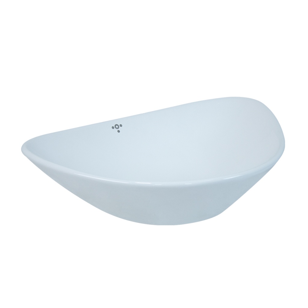 LAVAMANO OVALADO SOBRE TOPE VENATINO 53 CM X 41 CM X 15 CM BLANCO REF. 3100101EZ MARCA TORRENTI