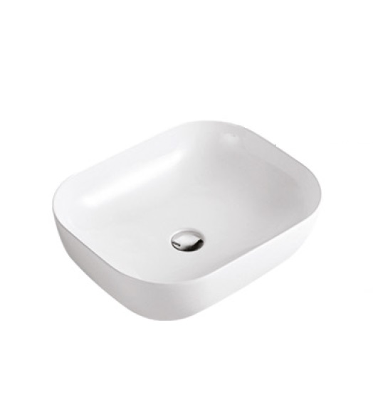 LAVAMANOS OVAL DE SOBREPONER 50 CM X 40 CM X 14.5 CM BLANCO REF.LAV-80 MARCA UNIQUE