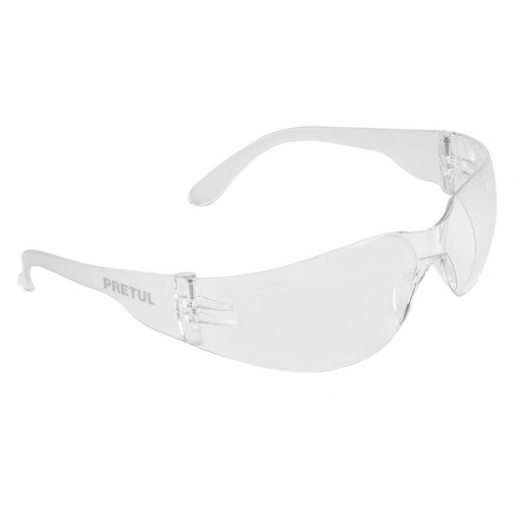 LENTES DE SEGURIDAD TRANSPARENTE MOD. LEN-ST-P REF. 20401 MARCA PRETUL
