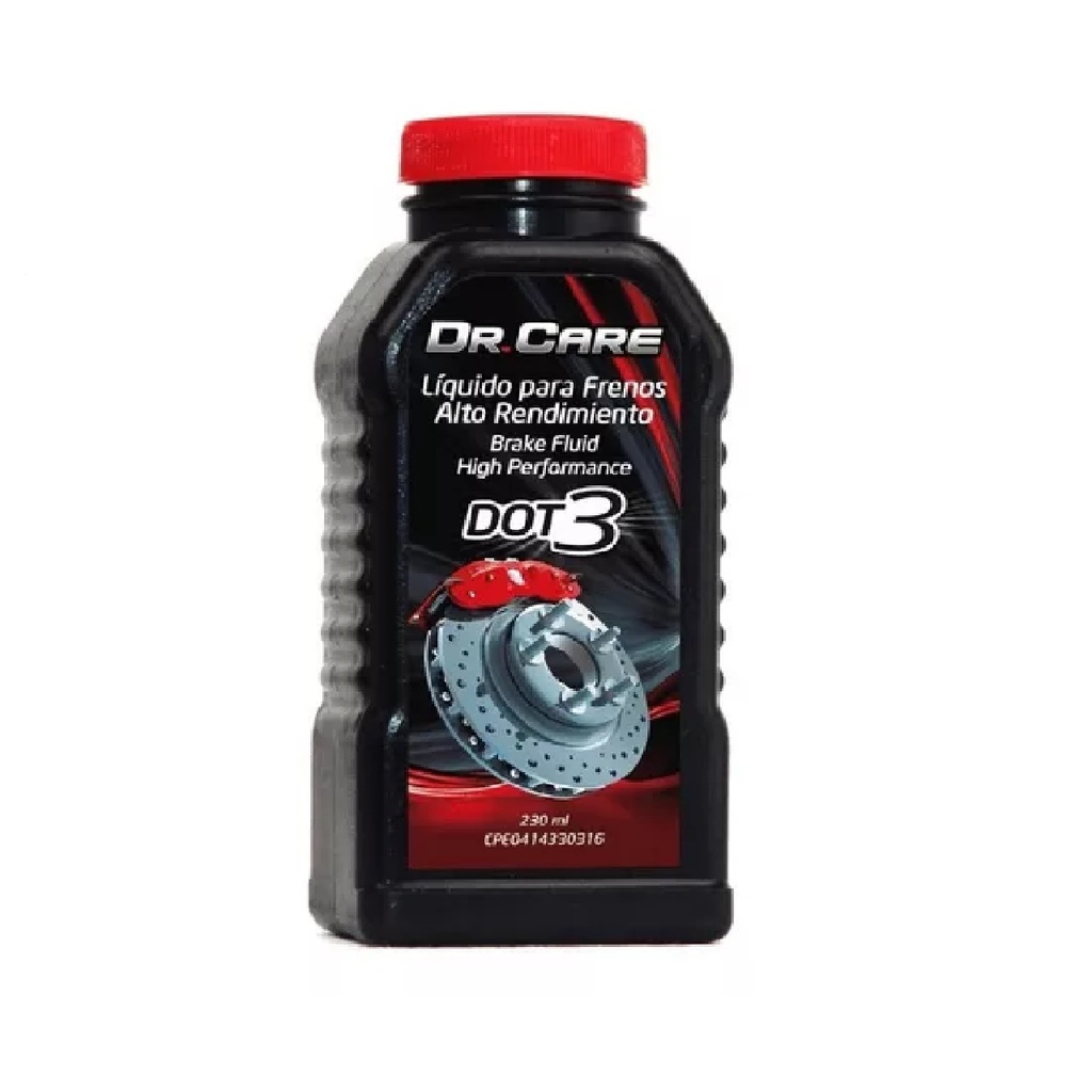 LIGA DE FRENOS 230 ML DOT 3 MARCA DR. CARE