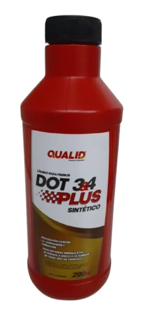 LIGA DE FRENOS 300 ML DOT 3 & 4 REF. DQOT3Y4-300 MARCA QUALID