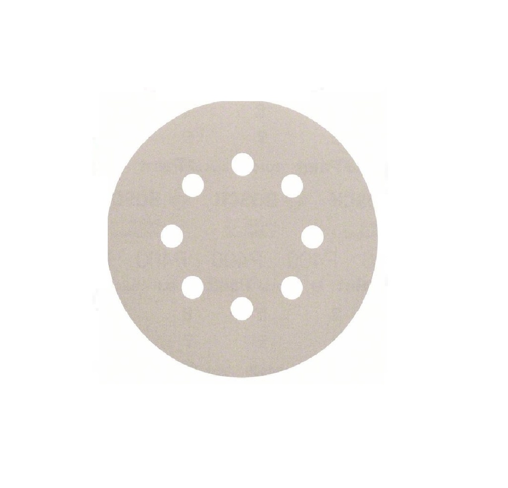 LIJA VELCRO 5" GRANO P240 H8 PARA PINTURA UNIDAD REF. 2608605006 / 880306 / 158237 MARCA BOSCH