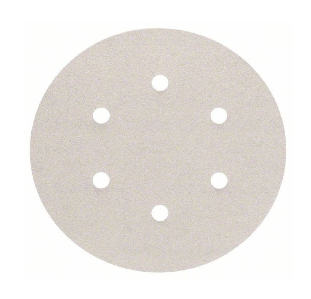 LIJA VELCRO 6" GRANO P120 H6 PARA PINTURA UNIDAD REF. 2608605026 / 880318 / 158435 MARCA BOSCH