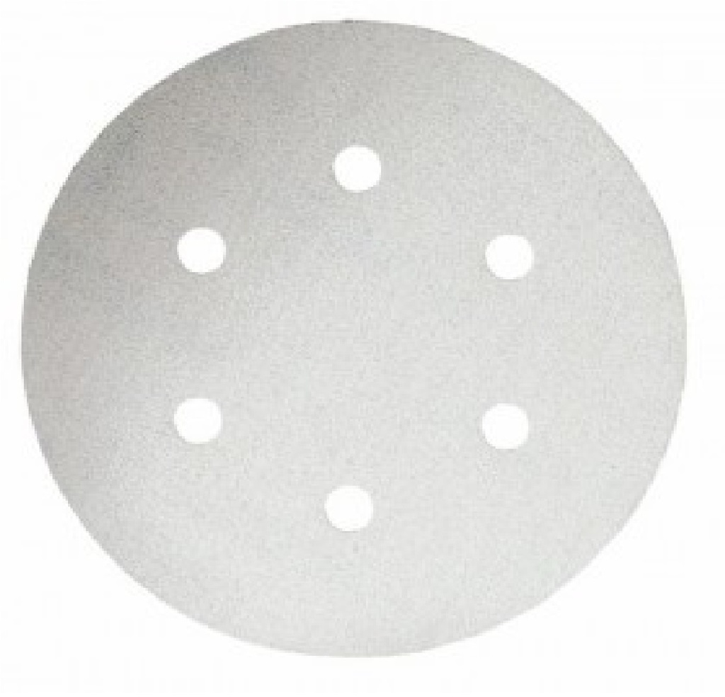 LIJA VELCRO 6" GRANO P180 H6 PARA PINTURA UNIDAD REF. 2608605027 / 880319 / 158442 MARCA BOSCH