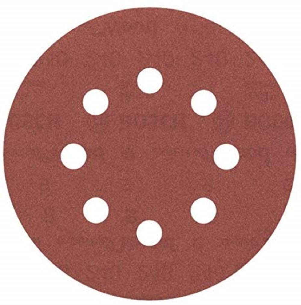 LIJA VELCRO 5" GRANO P240 H8 PARA MADERA UNIDAD REF. 2608605645 / 171298 MARCA BOSCH