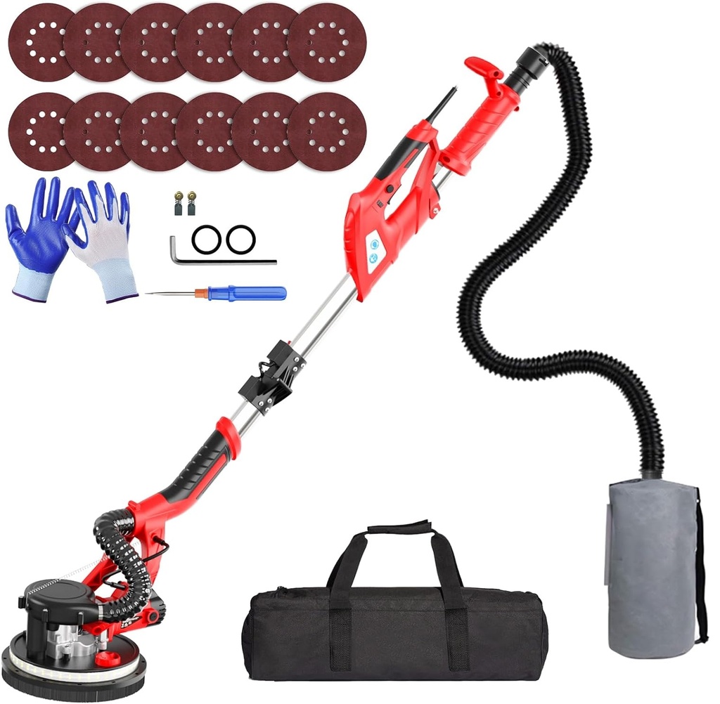 LIJADORA ELECTRICA DE PANELES DE YESO / DRYWALL 750W 120V 1750 RPM 7 VEL. REF. I01R MARCA IMQUALI