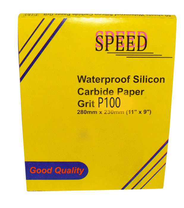 PLIEGO LIJA DE AGUA GRANO 100 REF. P100 MARCA SPEED