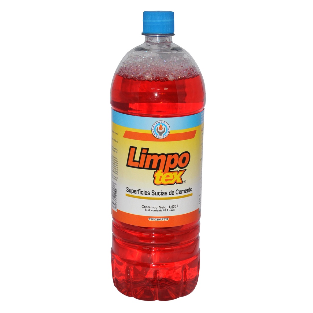 LIMPIADOR DE SUPERFICIES SUCIAS DE CEMENTO 1,430 LTS 48 OZ COD.110073 REF. T1007 MARCA LIMPOTEX