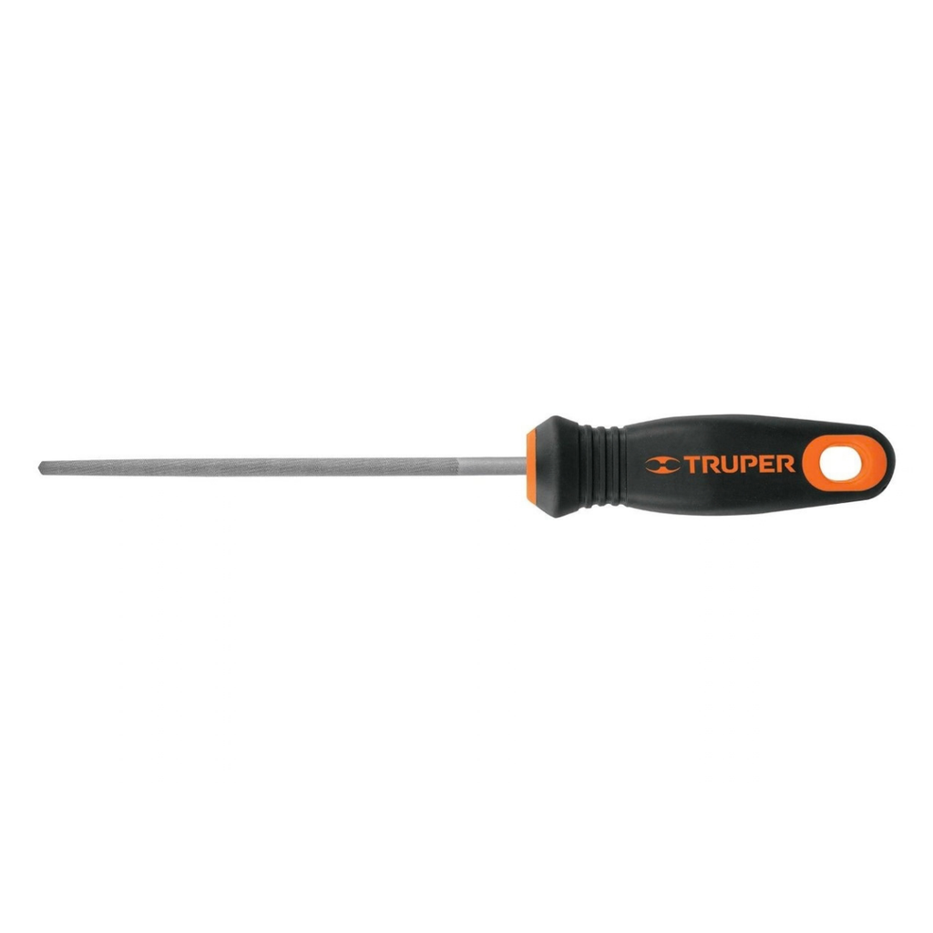 LIMA REDONDA 6" CON CABO CONFORT GRIP MOD. LRM-6T REF. 11247 MARCA TRUPER