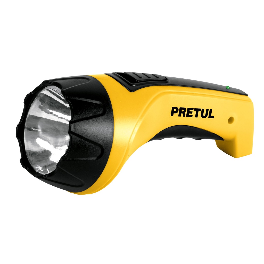 LINTERNA RECARGABLE LED 90 LUMENS/ 1 LED MOD. LIRE-15P REF. 24086 MARCA PRETUL