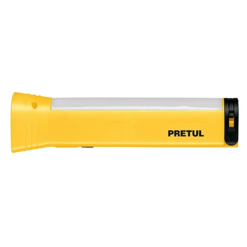 LINTERNA PLASTICA RECARG. EMERG. 100-230 LUM MOD. LIRE-200P REF. 26070 MARCA PRETUL