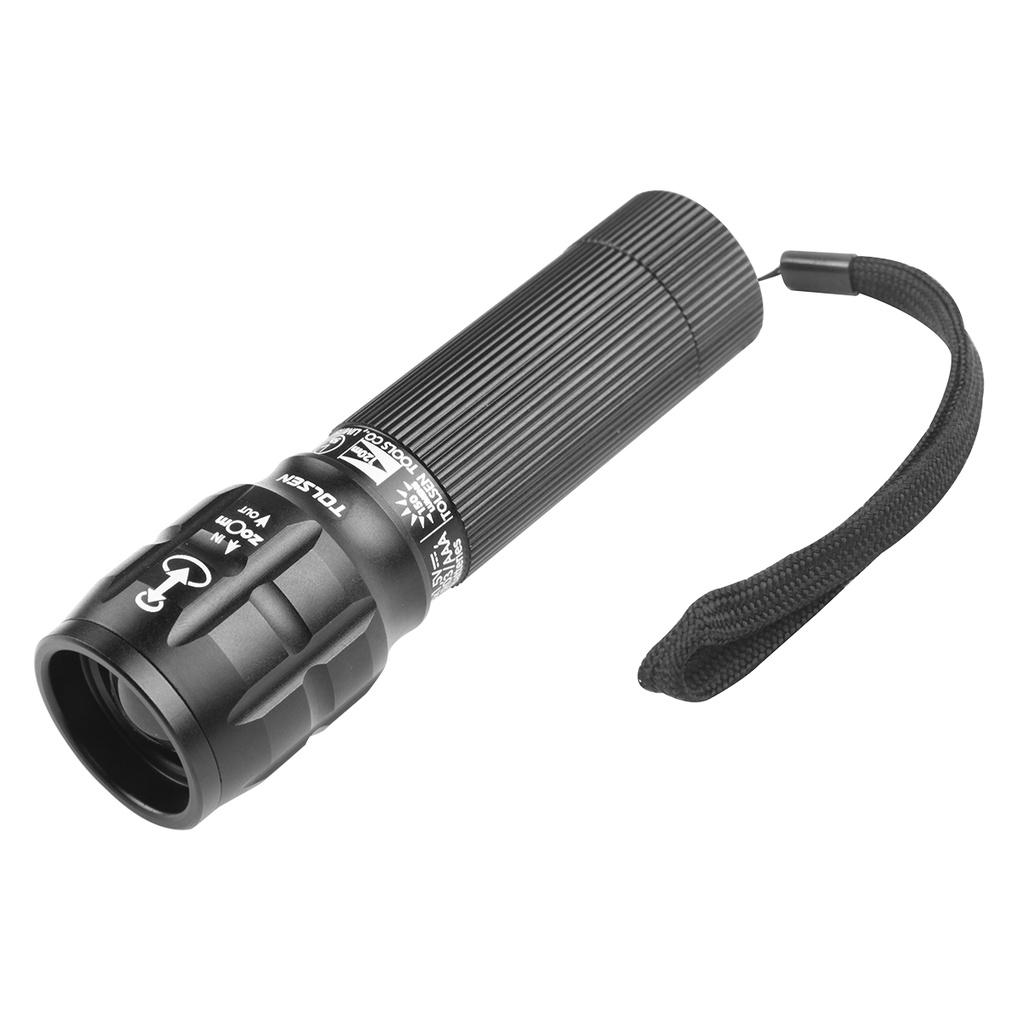 LINTERNA ALUMINIO INDUSTRIAL 150 LUMENES - ALCANCE 120 MTS - IP65 REF. 60033 MARCA TOLSEN