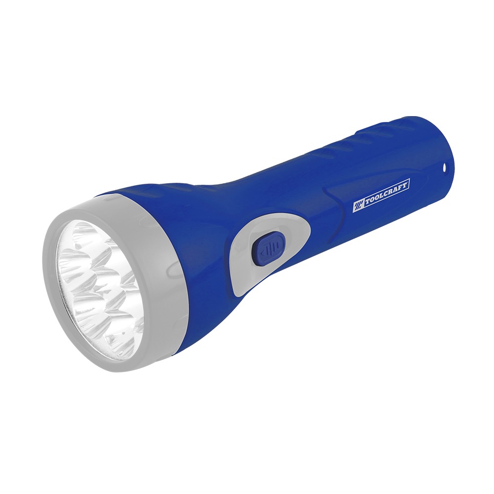 LINTERNA LED PORTATIL RECARGABLE 7 LED ( AZUL ) REF. TC3388 MARCA TOOLCRAFT