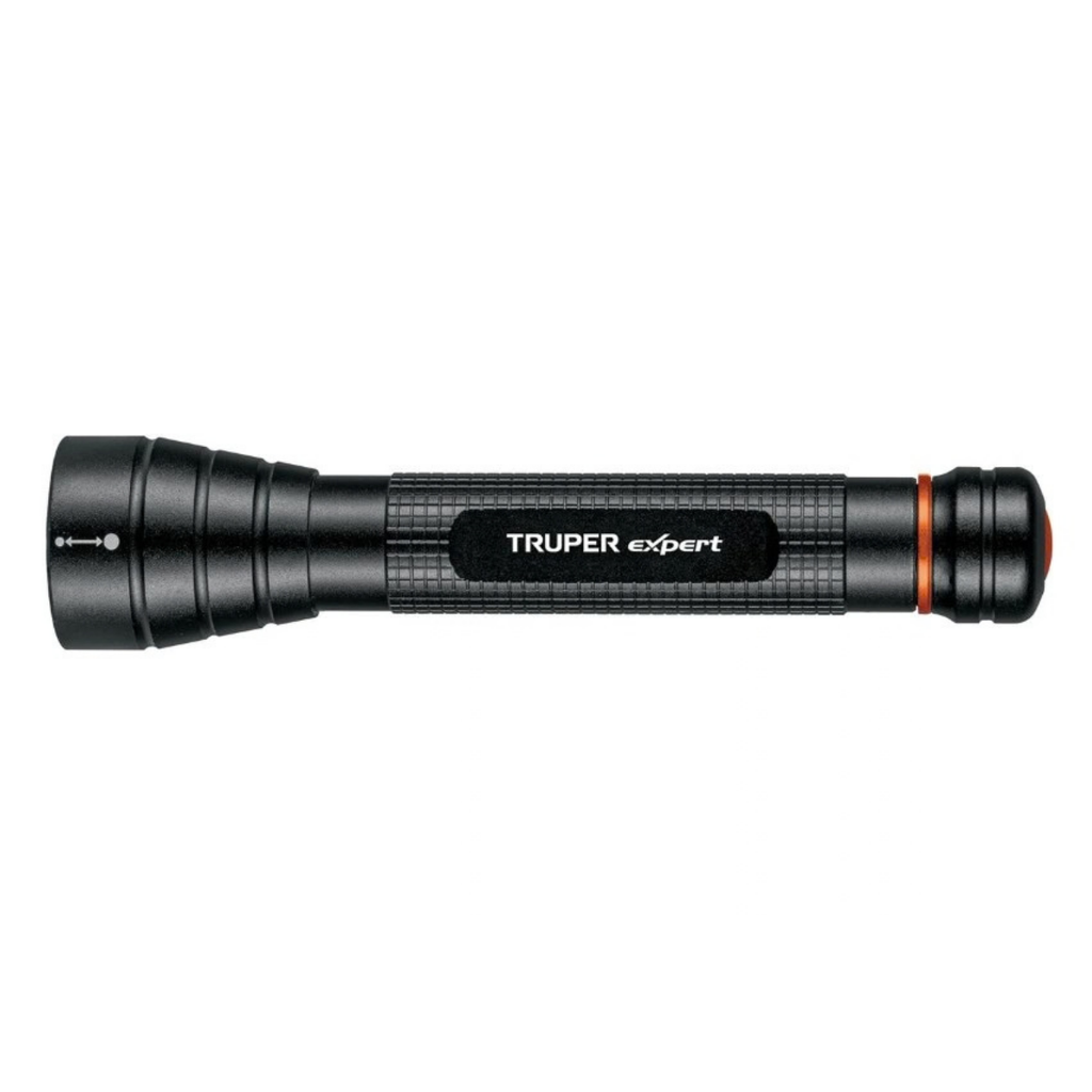 LINTERNA LED DE ALUMINIO COLOR NEGRA 70 LUMENS MOD. LINA-2AAN REF. 18800 MARCA TRUPER
