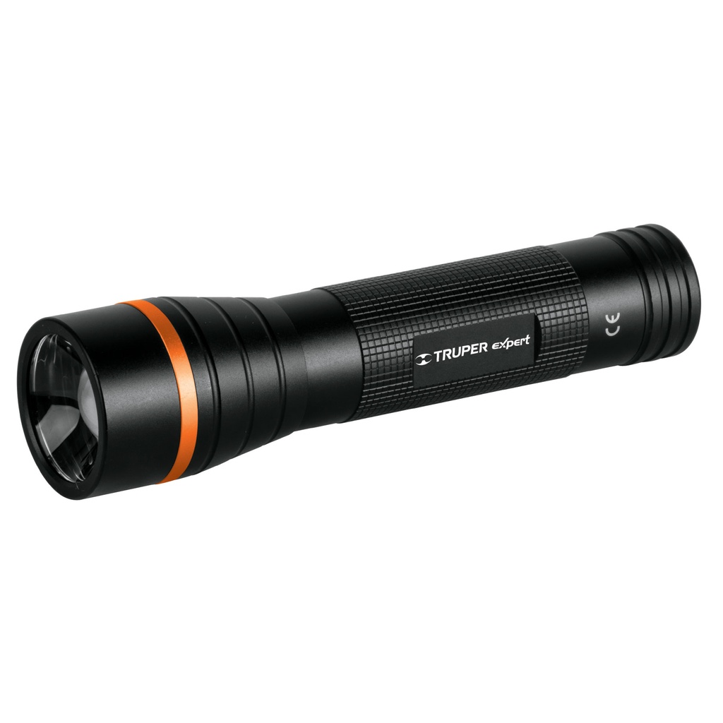 LINTERNA LED ALUMINIO COLOR NEGRA 100 LUMENS MOD. LINA-2DN REF. 18813 MARCA TRUPER