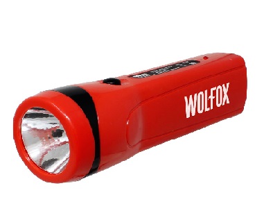 LINTERNA DE MANO LED RECARGABLE 3 LED REF. WF1637 MARCA WOLFOX