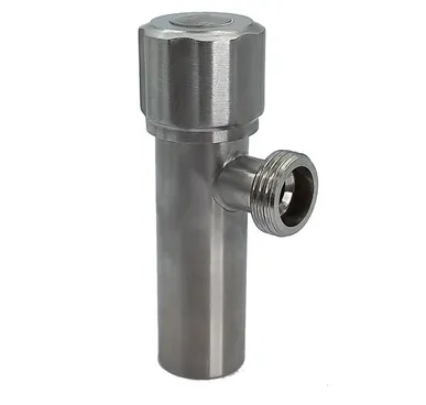 LLAVE DE ARRESTO DE 1/2" X 1/2" ACERO INOX. # 304 REF. PAS.01.03 MARCA BARI
