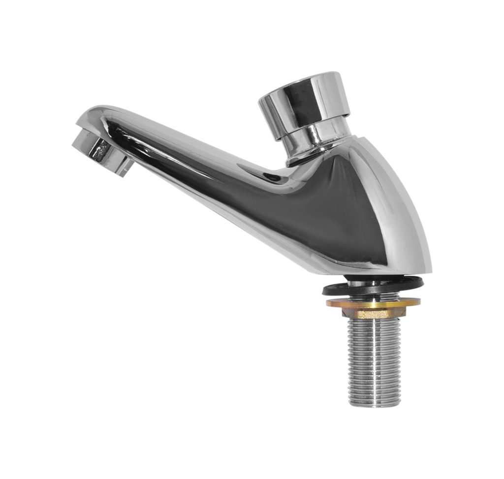 LLAVE DE LAVAMANOS INDIVIDUAL CIERRE AUTOMATICO CROMADO ( PUSH BUTTON ) REF. GRI-1816 MARCA BELT-G