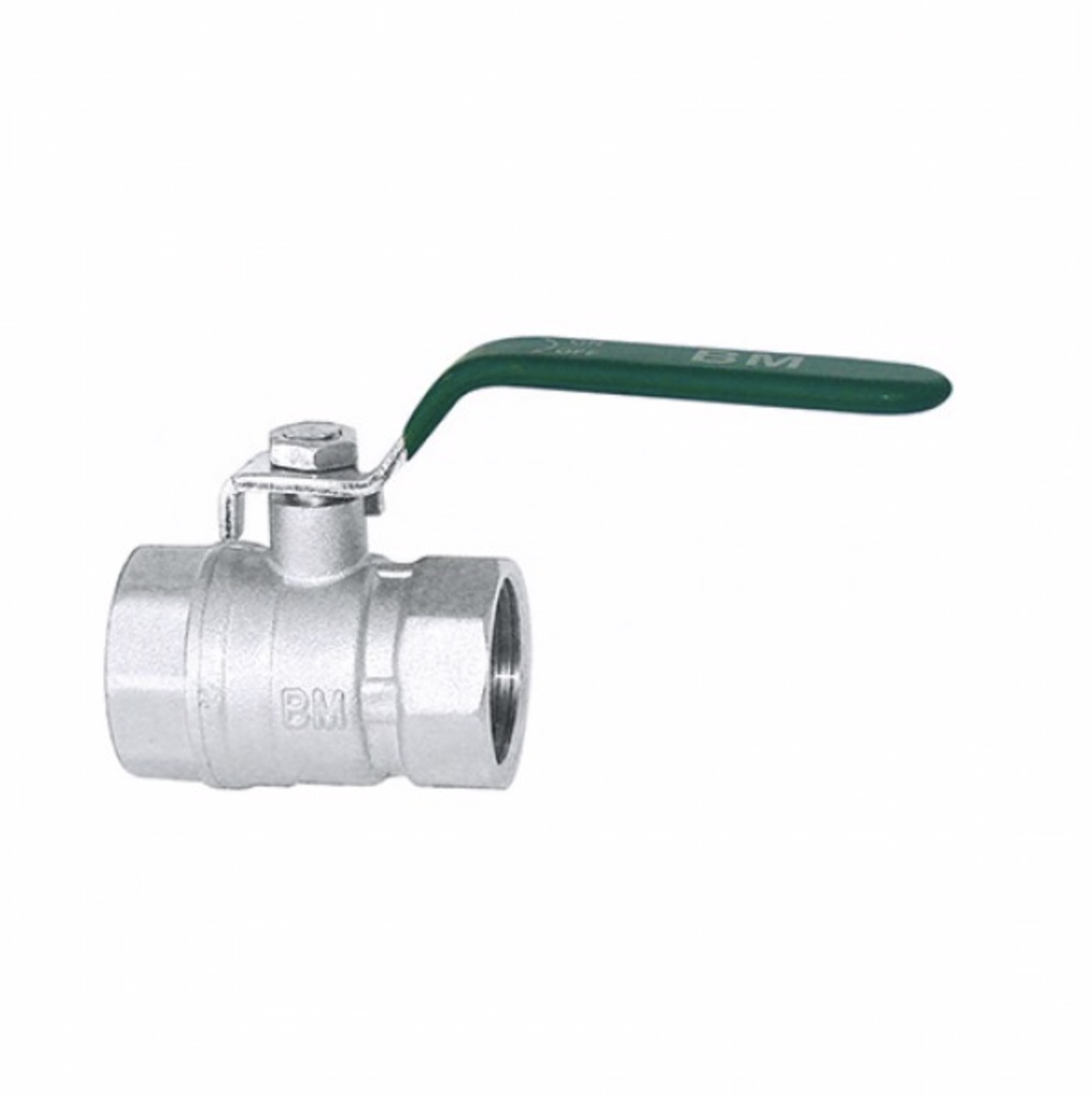 LLAVE / VALVULA DE BOLA DE 3/4" MANGO VERDE REF. VB3/4 MARCA BM