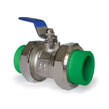 LLAVE / VALVULA DE BOLA DE 110 MM CON DOBLE UNION EN 110 MM REF. DSR009 MARCA DONSEN