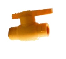 LLAVE / VALVULA DE BOLA DE 25 MM ( GIRATORIA ) LINEA AMARILLA REF. DSW102A MARCA DONSEN