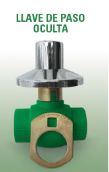 LLAVE / VALVULA DE BOLA DE 20 MM TIPO OCULTA ( EMPOTRABLE ) REF. DSW126 MARCA DONSEN