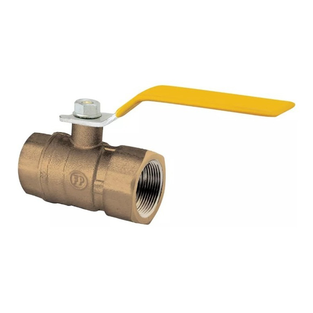 LLAVE / VALVULA DE BOLA DE 1 1/4" LIVIANA MANGO AMARILLO PASO RED ( GAS ) REF. 01B412 MARCA FP