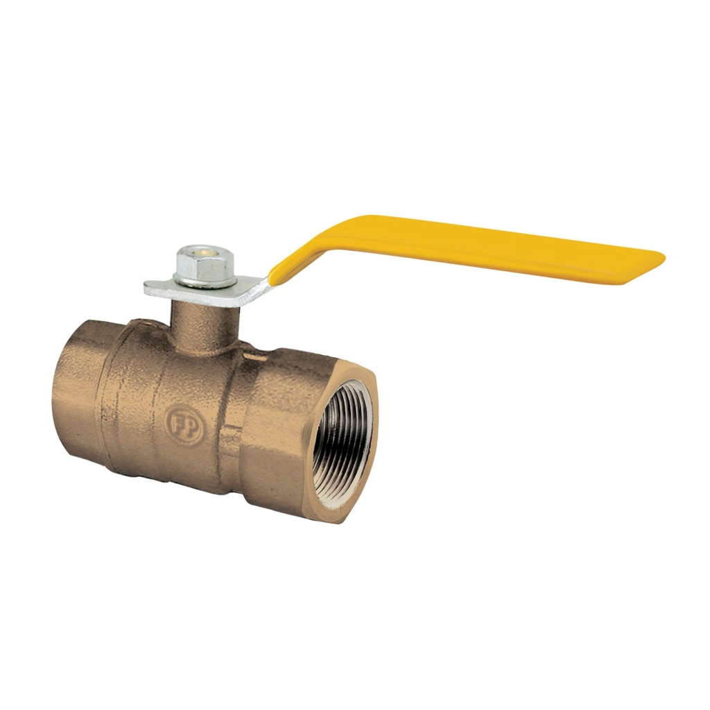 LLAVE / VALVULA DE BOLA DE 1 1/2" LIVIANA MANGO AMARILLO PASO RED ( GAS ) REF. 01B415 MARCA FP