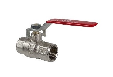 LLAVE / VALVULA DE BOLA DE 1" FULL PORT MANGO ROJO PASO RAPIDO REF. 01B710 MARCA FP