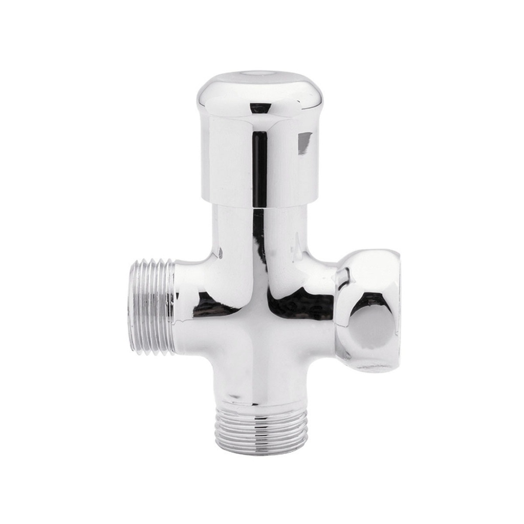 LLAVE DE ARRESTO DE 1/2" X 1/2" DOBLE FIJA Y REGULABLE MACHO MACHO REF. 02DU03 MARCA FP