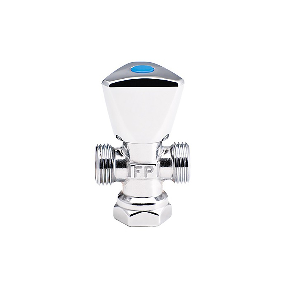 LLAVE DE ARRESTO DE 1/2" X 1/2" DOBLE C/M PEQ REF. 02RP01D MARCA FP