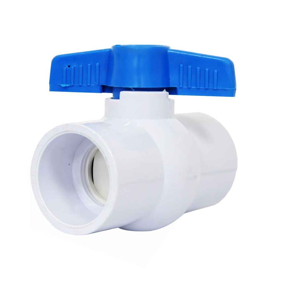 LLAVE / VALVULA PLASTICA DE BOLA SOLDABLE DE 1 1/2" REF. LLPV-P15 MARCA GDESEO