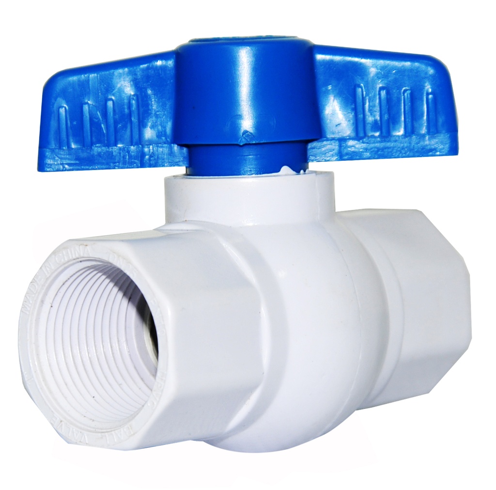 LLAVE / VALVULA PLASTICA DE BOLA ROSCABLE DE 1 1/2" REF. LLPV-R48 MARCA GDESEO