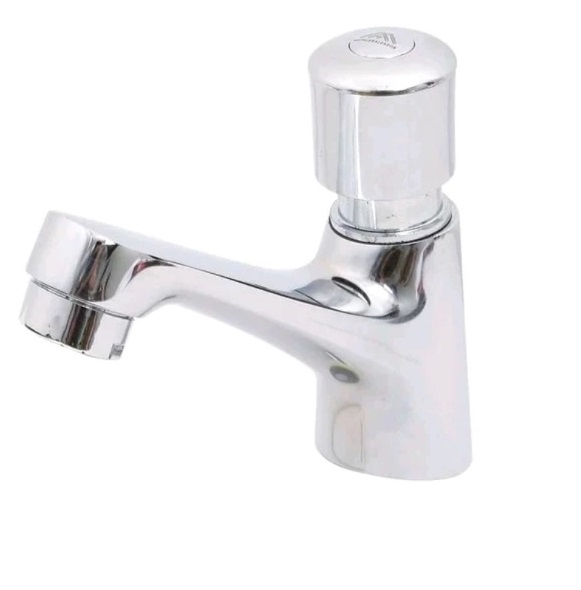 LLAVE LAVAMANOS INDIVIDUAL PUSH BUTTON CIERRE AUTOMATICO CROMADA PESADA MARCA GENERICO