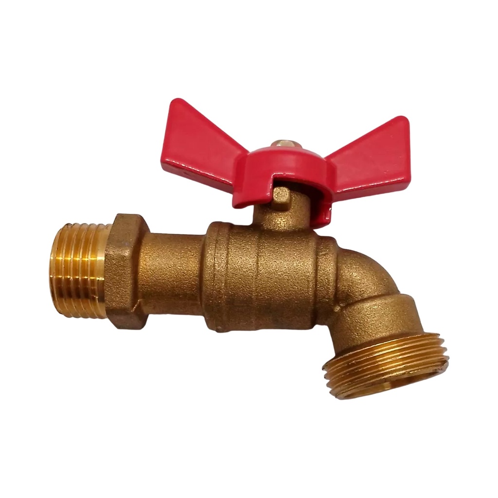 LLAVE DE PASO / VALVULA DE BOLA 1/2" P/MANGUERA ANTI-EXP NIQ. REF. 054-04PN MARCA GRINACA