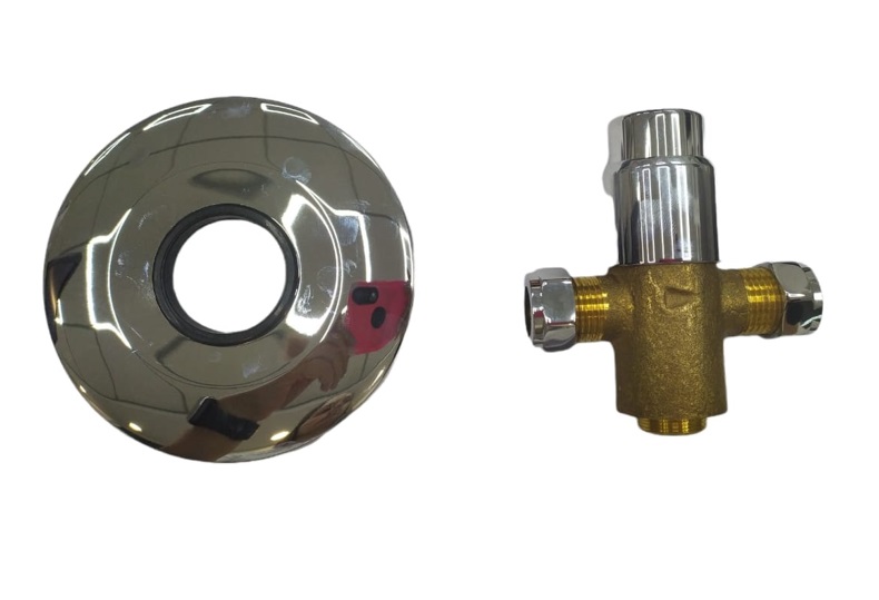 LLAVE PARA DUCHA MONOMANDO PUSH BUTTON TEMPORIZADA CROMADO REF. 492-DUC-TEM MARCA GRINACA