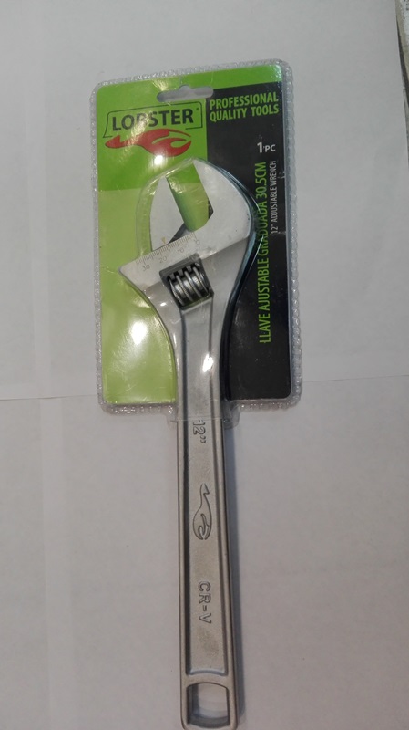LLAVE AJUSTABLE GRADUADA 30.5 CM - 12" REF. 77644 MARCA LOBSTER