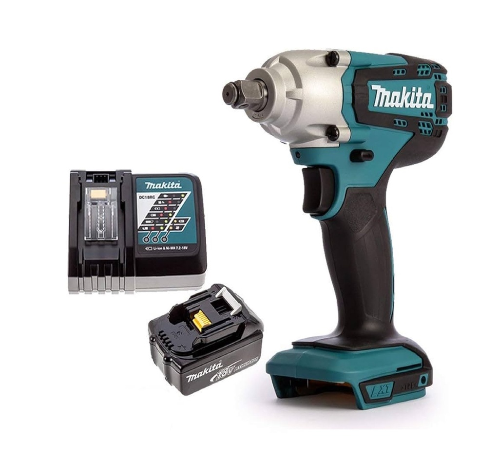 PISTOLA / LLAVE DE IMPACTO 1/2" 18V 2300RPM 190NM C/BAT.+CARG. LXT REF. DTW190Z / 729420 MARCA MAKITA