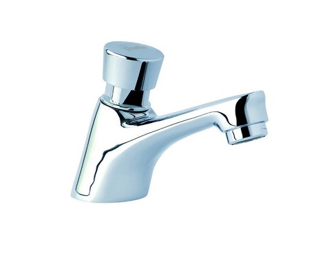 LLAVE DE LAVAMANOS CIERRE AUTOMATICO (PUSH BUTTON) MOD.VIGO 6137 REF. MET026 MARCA METALES ALEADOS