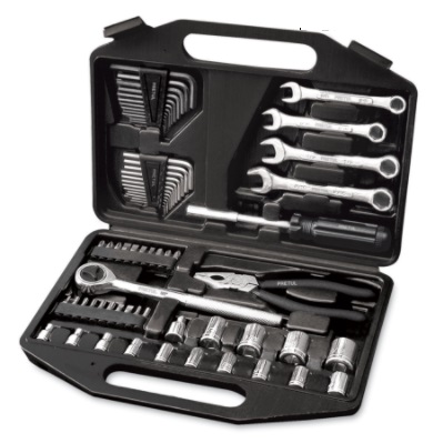 JUEGO LLAVE MECANICAS 70 PZAS MOD. SET-70 REF. 22985 MARCA PRETUL