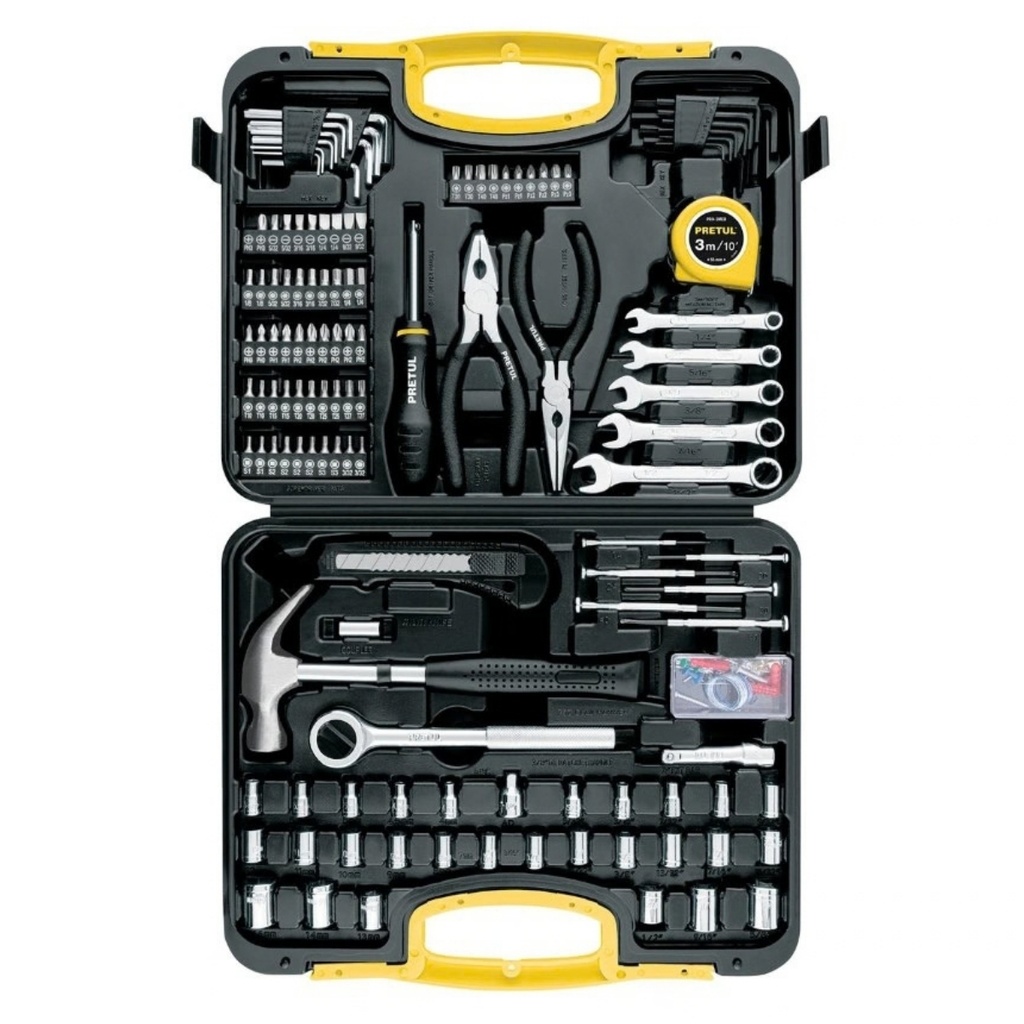JUEGO LLAVE MECANICAS 133 PZAS MOD. SET-133 REF. 24223 MARCA PRETUL