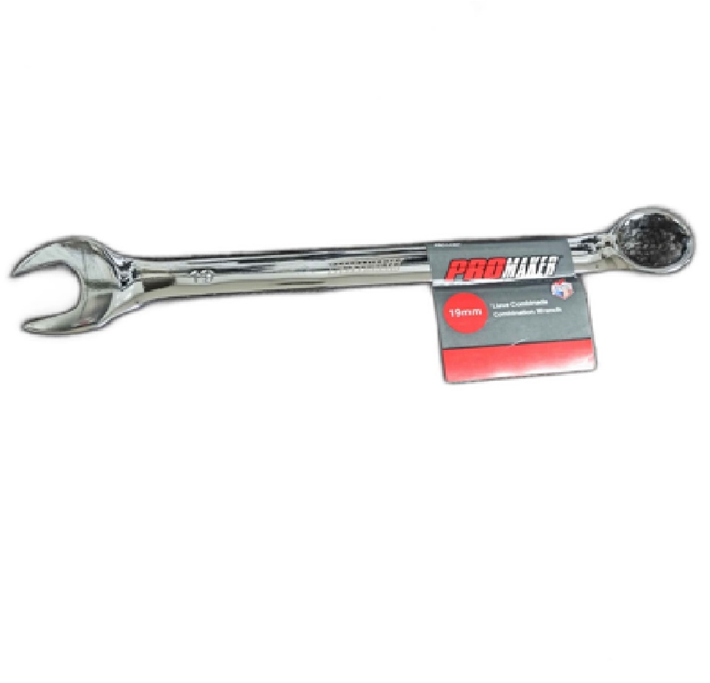 LLAVE COMBINADA CROMADA FIJA ESTRIA 24 MM REF. PRO-LC826 MARCA PROMAKER
