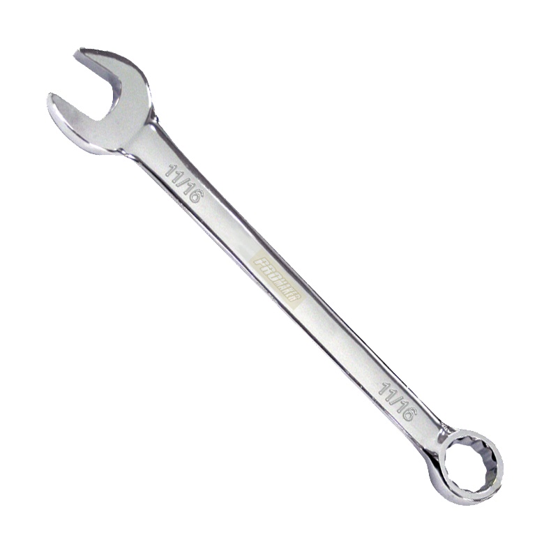 LLAVE COMBINADA CROMADA FIJA ESTRIA 11/16" REF. PRO-LC889 MARCA PROMAKER